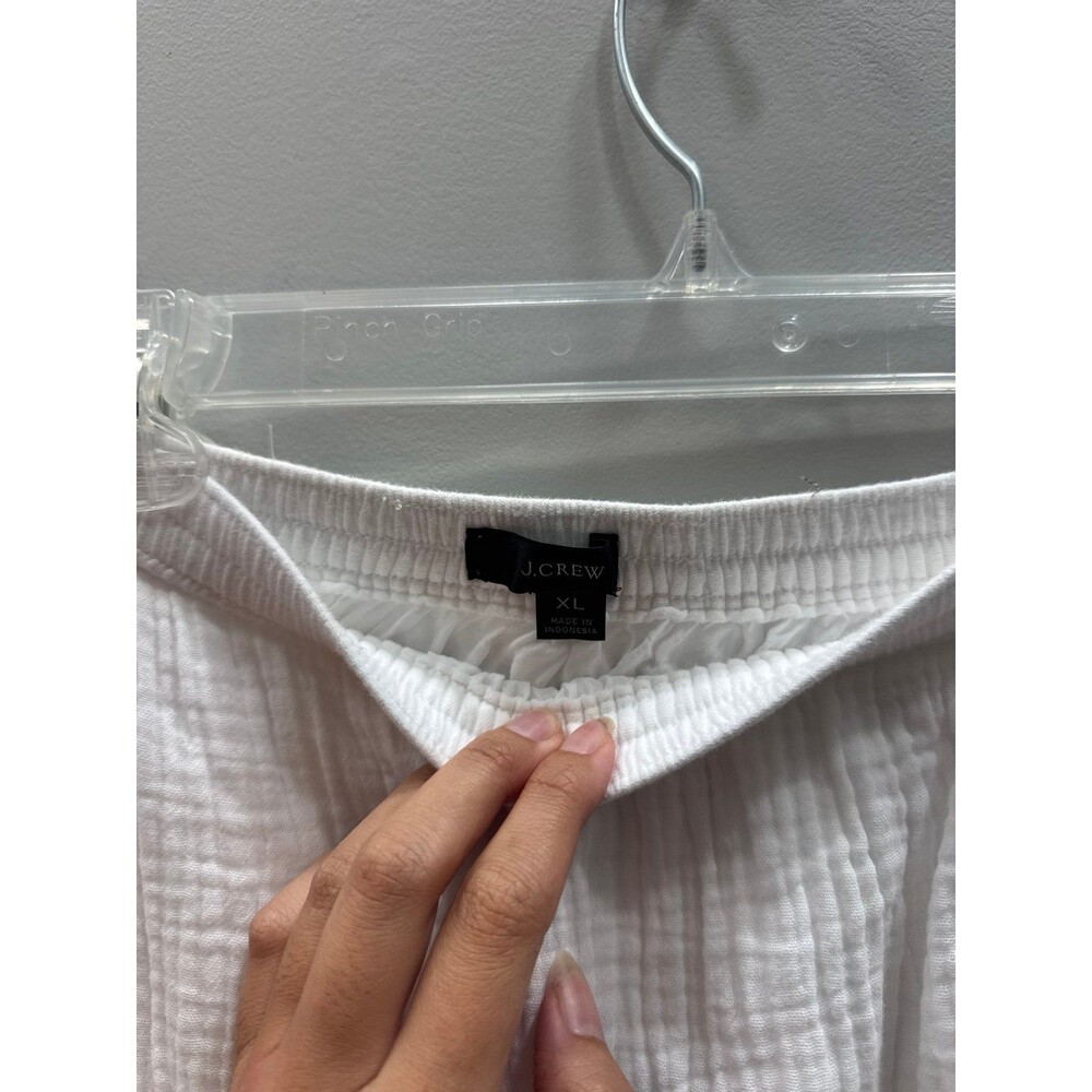 J Crew Muslin White Maxi Skirt Side Slit XL - Picture 3 of 4